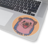 I Prick You Hedgehog Kiss-Cut Sticker