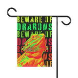 Beware of Dragons Garden Banner