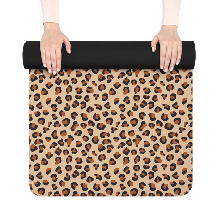 Leopard Print Rubber Yoga Mat