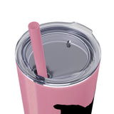 Pop Your Pet! Custom Skinny Tumbler with Straw