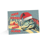 Here Comes Dino Claus Christmas Card