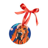 Bloodhound Ornament with Your Pet's Name!