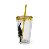 Pop Your Pet! Custom Cold Drink Tumbler with Straw, 16oz