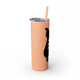 Pop Your Pet! Custom Skinny Tumbler with Straw