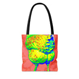 Tie Dye Chicken Butt Tote Bag