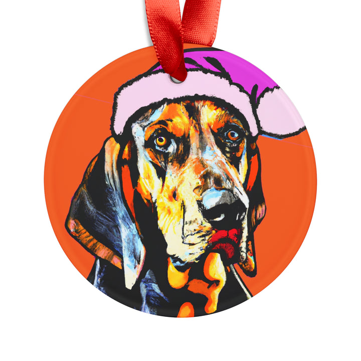 Coonhound Ornament with Your Pet's Name!