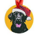 Chocolate Black Labrador Ornament with Your Pet's Name!