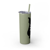 Pop Your Pet! Custom Skinny Tumbler with Straw