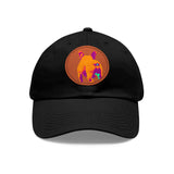 Frenchie Butt Dad Hat with Leather Patch