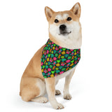 Rainbow Rover Dog Collar Bandana