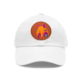 Frenchie Butt Dad Hat with Leather Patch