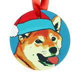 Shiba Inu Ornament with Your Pet's Name!