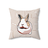 Hip Hippity Hop Accent Square Pillow