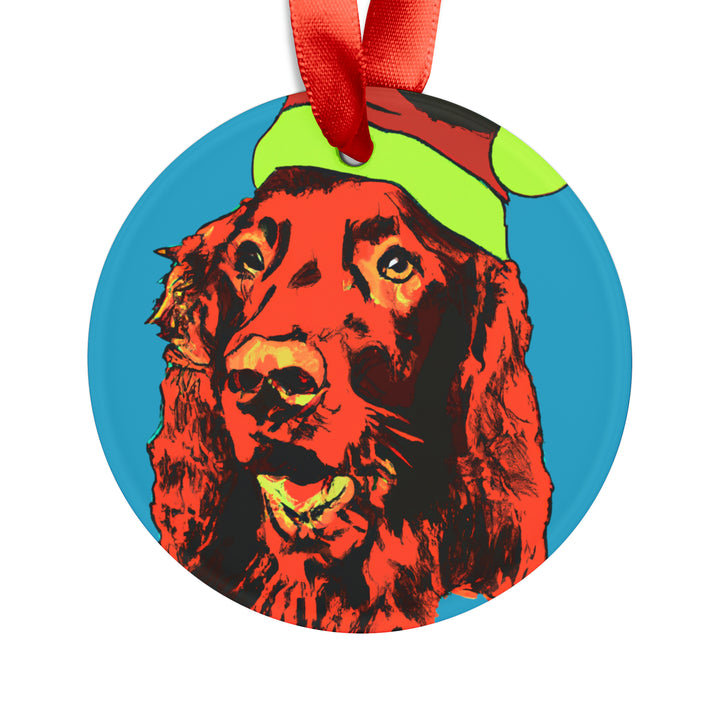 Irish Setter Ornament with Your Pet's Name!