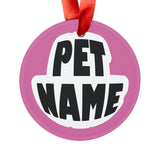 Bearded Collie Ornament with Your Pet's Name!