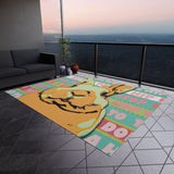 Hip Hip Hippity Hop Outdoor Rug