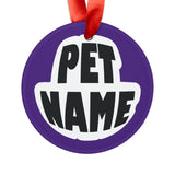 English Bull Dog Ornament with Your Pet's Name!