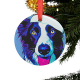 Border Collie Ornament with Your Pet's Name!