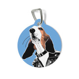 Ain't Ruffin' But a Hound Dog Vanity ID Tag