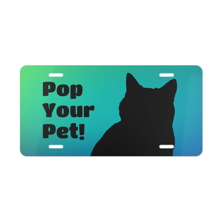 Pop Your Pet! Custom Vanity Plate