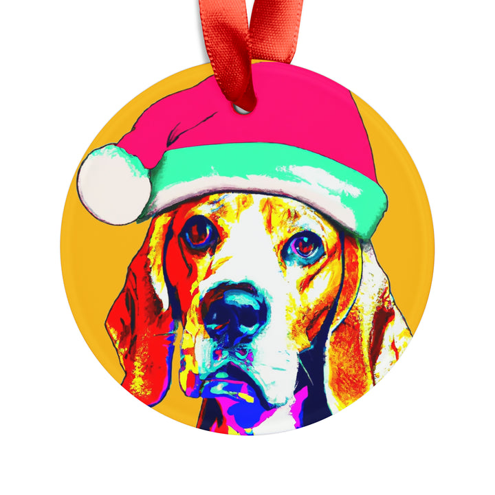 Beagle Ornament with Your Pet's Name!