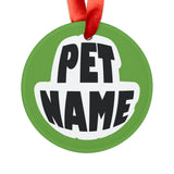 Pit Bull Ornament with Your Pet's Name!