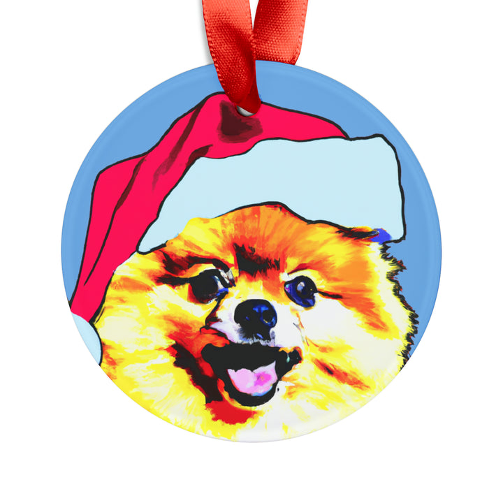 Pomeranian Ornament with Your Pet's Name!