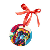 Boxer Ornament with Your Pet's Name!