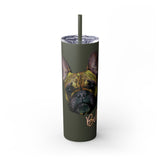 Bella Haddad Custom Skinny Tumbler with Straw