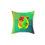 Groovy Guinea Piggy Accent Square Pillow