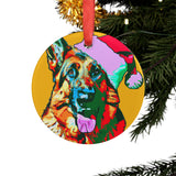 German Shepherd Ornament with Your Pet's Name!