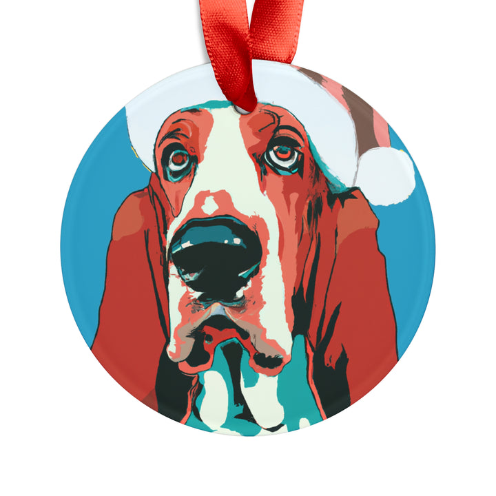 Basset Hound Ornament with Your Pet's Name!