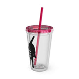 Pop Your Pet! Custom Cold Drink Tumbler with Straw, 16oz