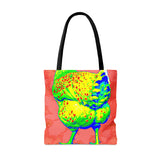 Tie Dye Chicken Butt Tote Bag