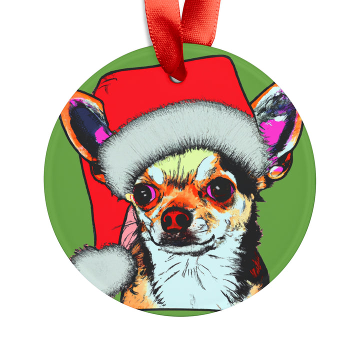 Chihuahua Ornament with Your Pet's Name!