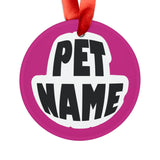 Maltese Ornament with Your Pet's Name!