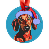 Dachshund (Short Hair) Ornament with Your Pet's Name!