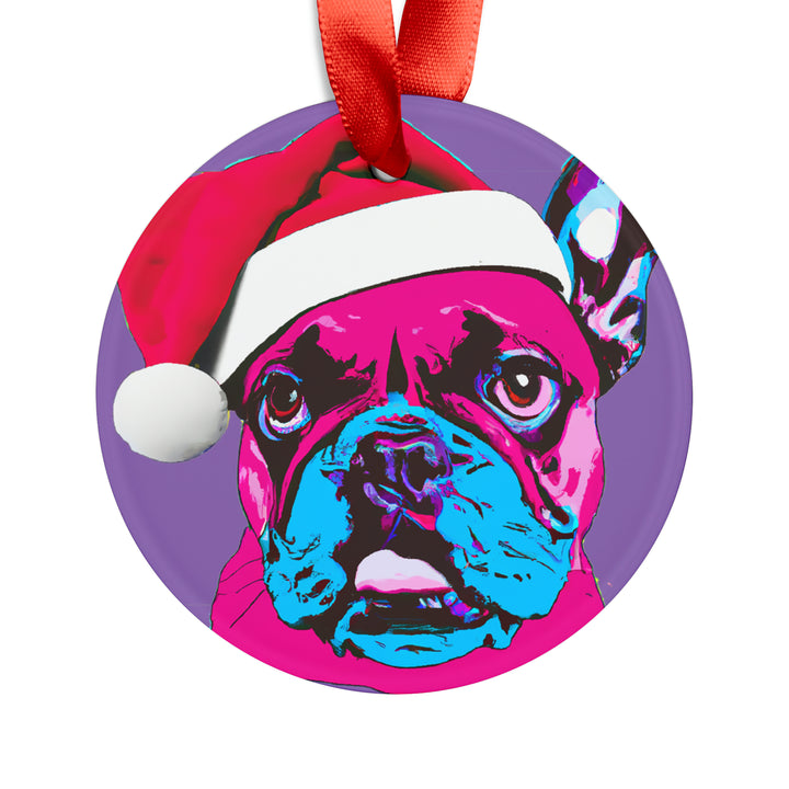 French Bull Dog Ornament with Your Pet's Name!