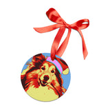 Shetland Sheep Dog Ornament with Your Pet's Name!