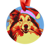 Shetland Sheep Dog Ornament with Your Pet's Name!