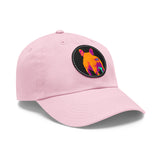 Frenchie Butt Dad Hat with Leather Patch