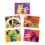 Funny "Happy Buttday" Animal Cards (5-Pack)