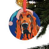 Bloodhound Ornament with Your Pet's Name!