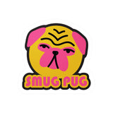 Smug Pug Kiss-Cut Vinyl Sticker