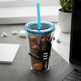 Pop Your Pet! Custom Cold Drink Tumbler with Straw, 16oz