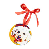 Bichon Frise Ornament with Your Pet's Name!