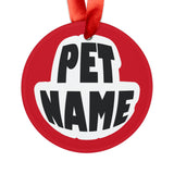 Sheep Dog Ornament with Your Pet's Name!