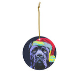 Cane Corso Ceramic Heart Ornament