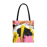 Tie Dye Cow Butt Tote Bag