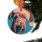 Airedale Terrier Ornament with Your Pet's Name!